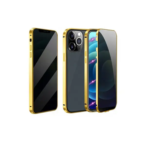 360 magnetic privacy case-gold